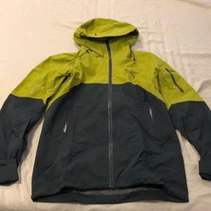 Arcteryx Mens Rush Jacket Medium Green Blue Near New